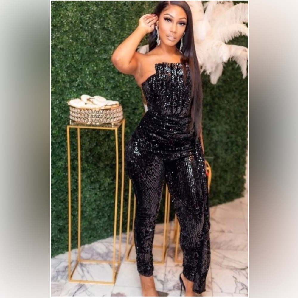 Steal the Show Black Jumpsuit